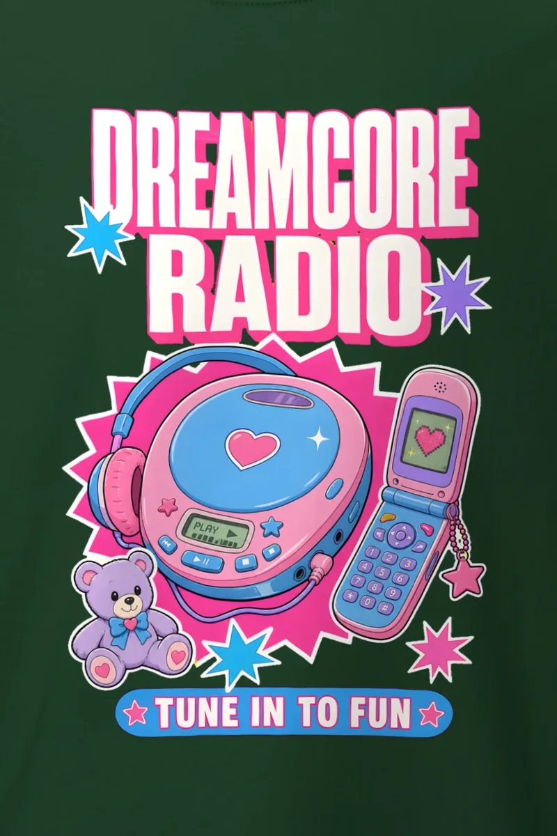 "Dreamcore Radio" Heavyweight Unisex Crewneck T-shirt