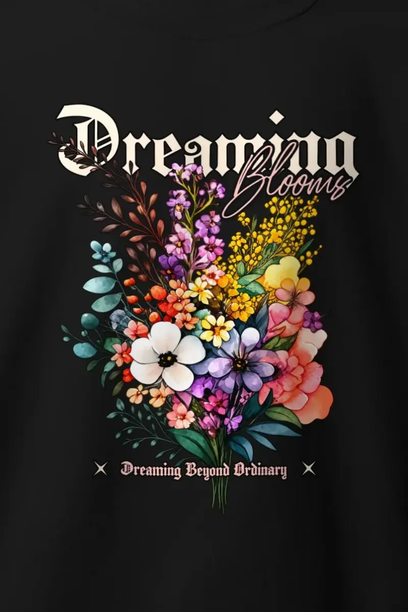 "Dreaming Blooms" Heavy Blend Unisex Crewneck Sweatshirt