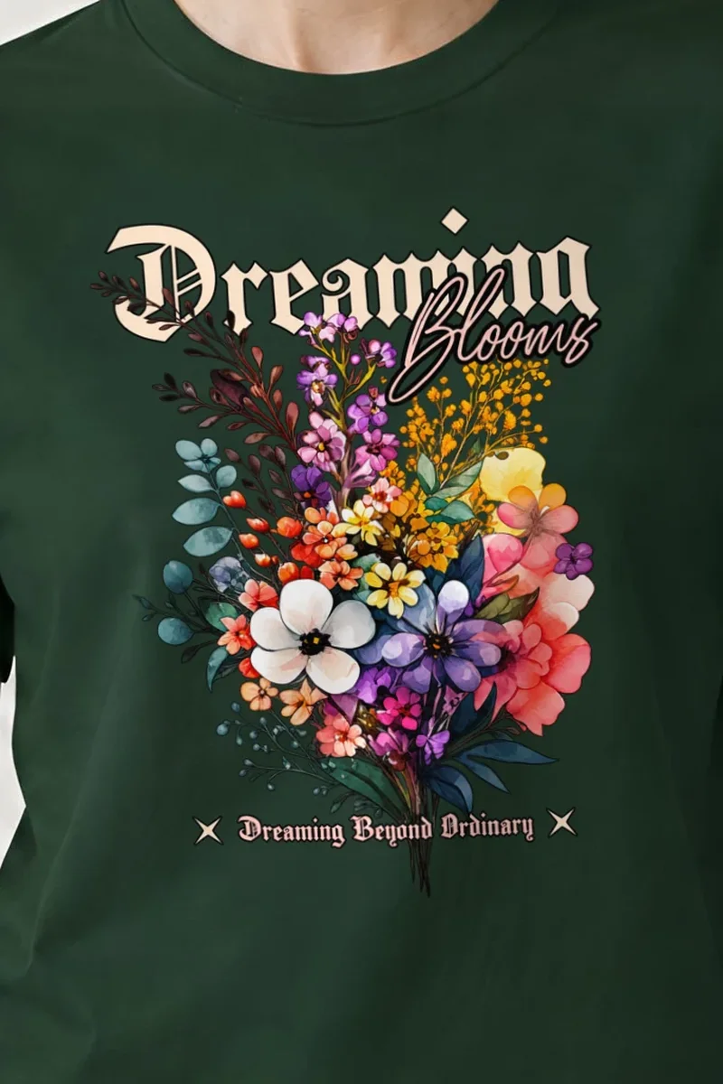 "Dreaming Blooms" Heavyweight Unisex Crewneck T-shirt