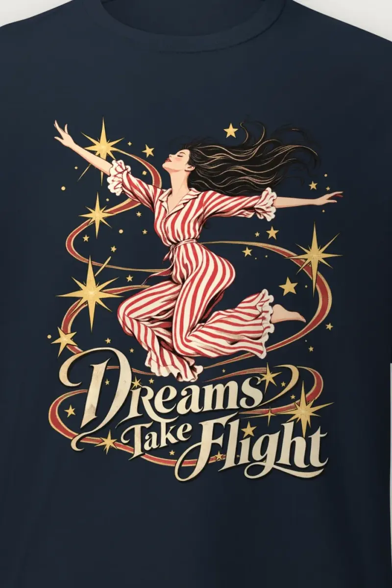 "Dreams Take Flight" Heavyweight Unisex Crewneck T-shirt