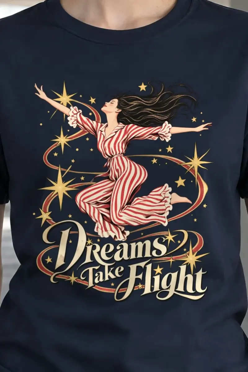 "Dreams Take Flight" Heavyweight Unisex Crewneck T-shirt