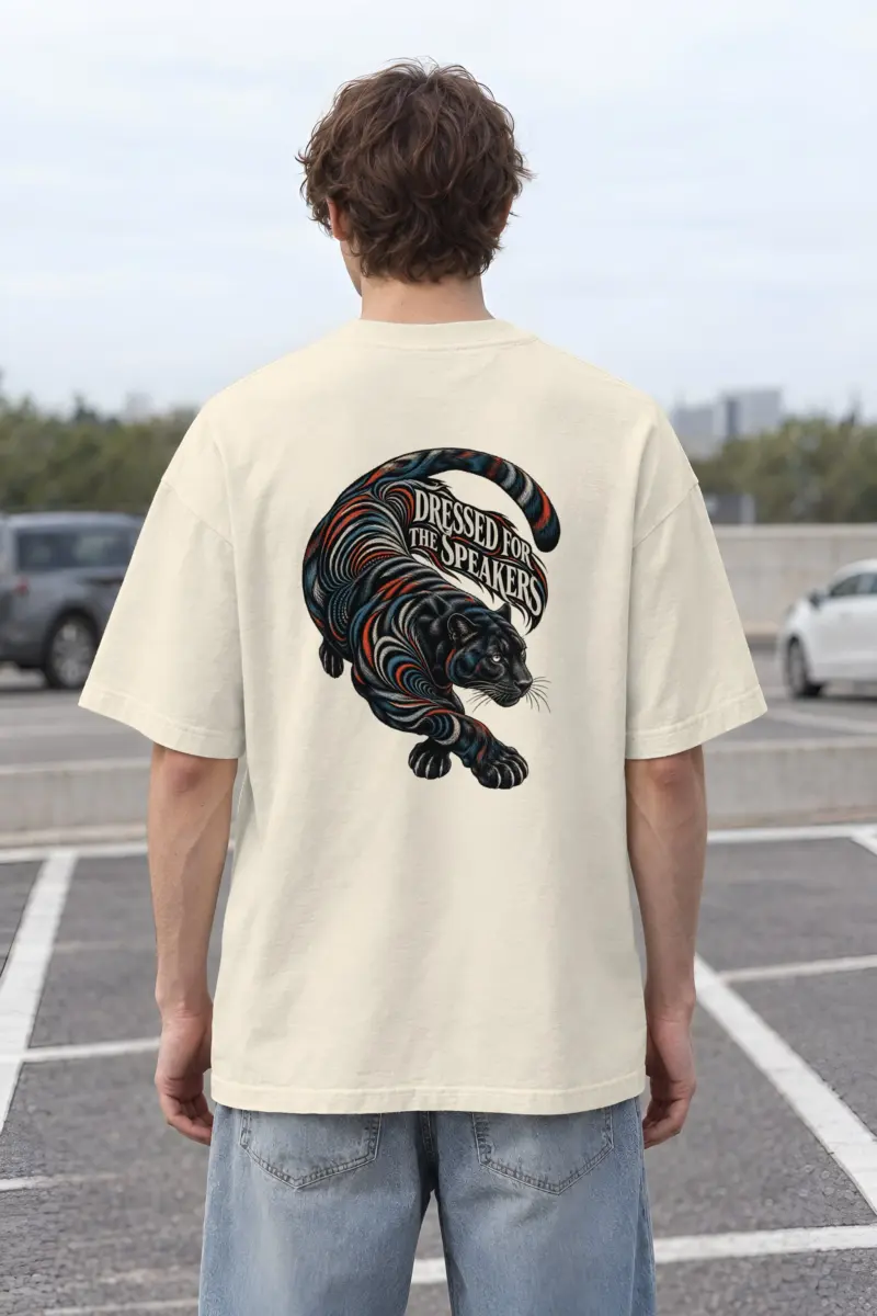 "Dressed for the Speakers" Unisex Oversized Heavyweight Crewneck T-Shirt