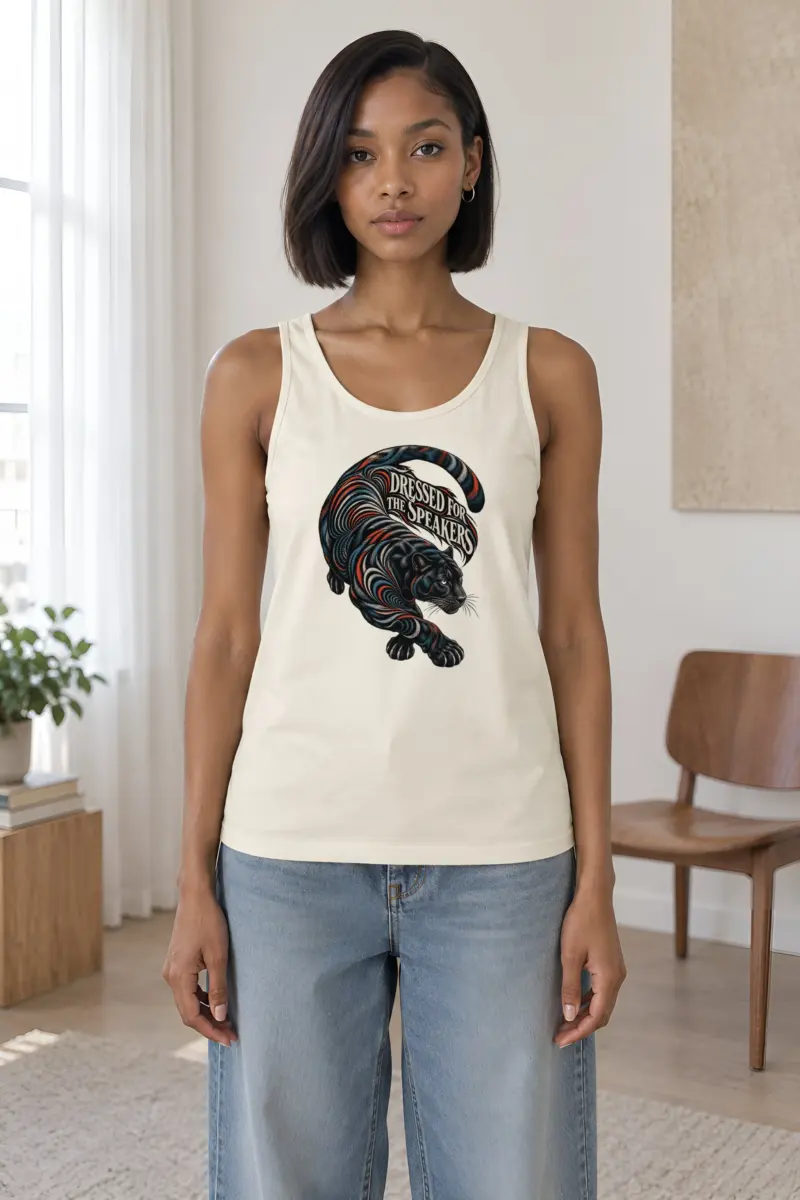 “Dressed for the Speakers” Unisex Jersey Tank