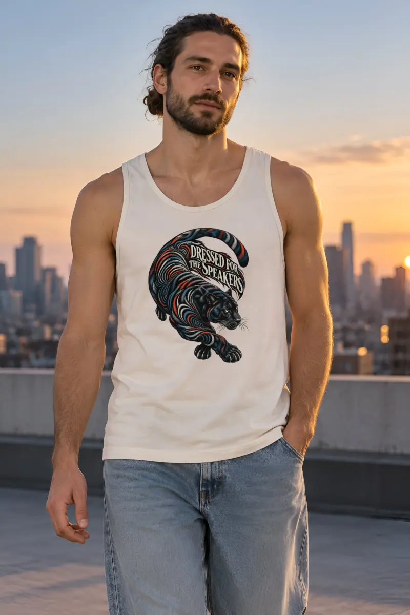 "Dressed for the Speakers" Unisex Jersey Tank