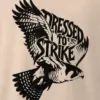 "Dressed to Strike Falcon" Men's Oversized Heavyweight Crewneck T-Shirt