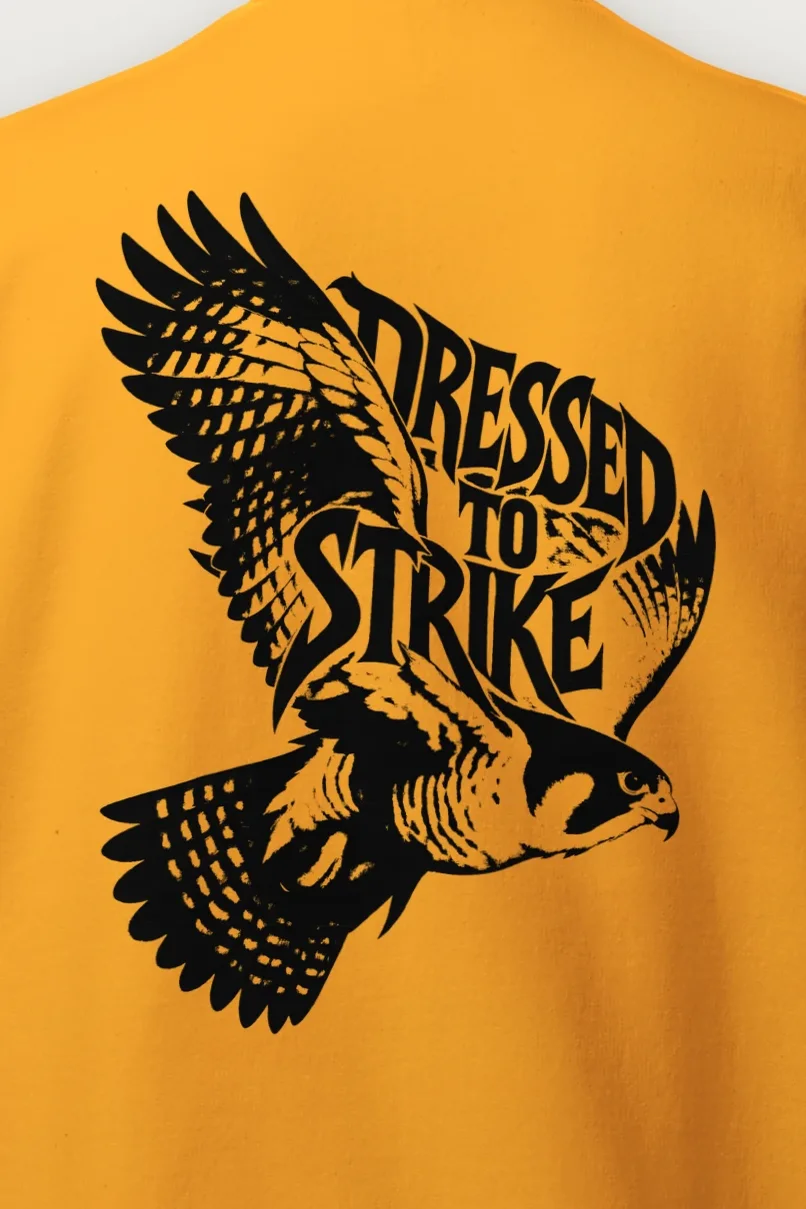 "Dressed to Strike" Heavy Blend Unisex Crewneck Sweatshirt - the graphic up close