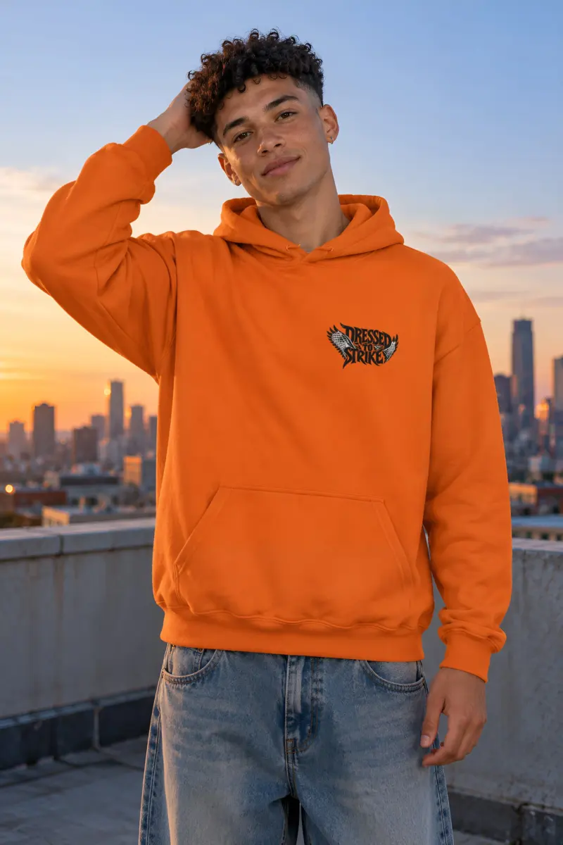 "Dressed to Strike" Heavy Blend Unisex Pullover Hoodie