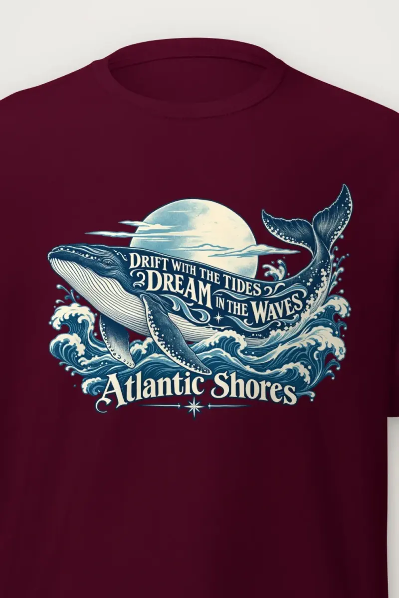 "Drift With The Tides" Heavyweight Unisex Crewneck T-shirt
