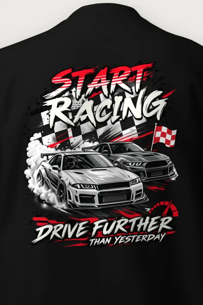 "Drive Further Than Yesterday" Heavy Blend Unisex Crewneck Sweatshirt