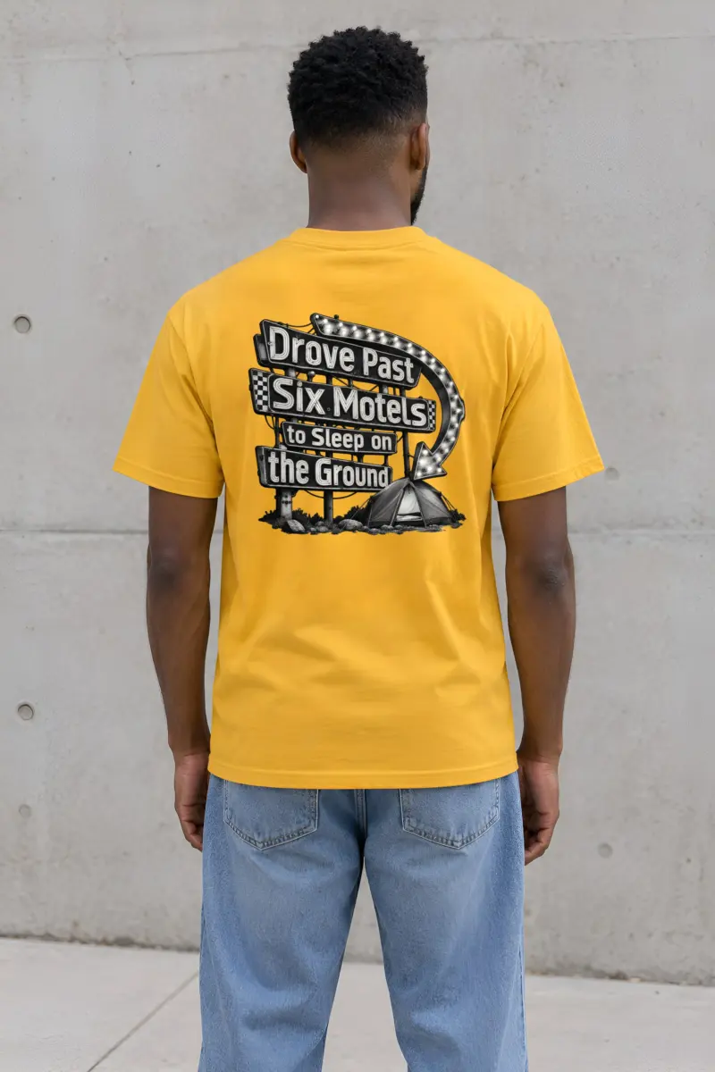 "Drove Past Six Motels" Heavyweight Unisex Crewneck T-shirt