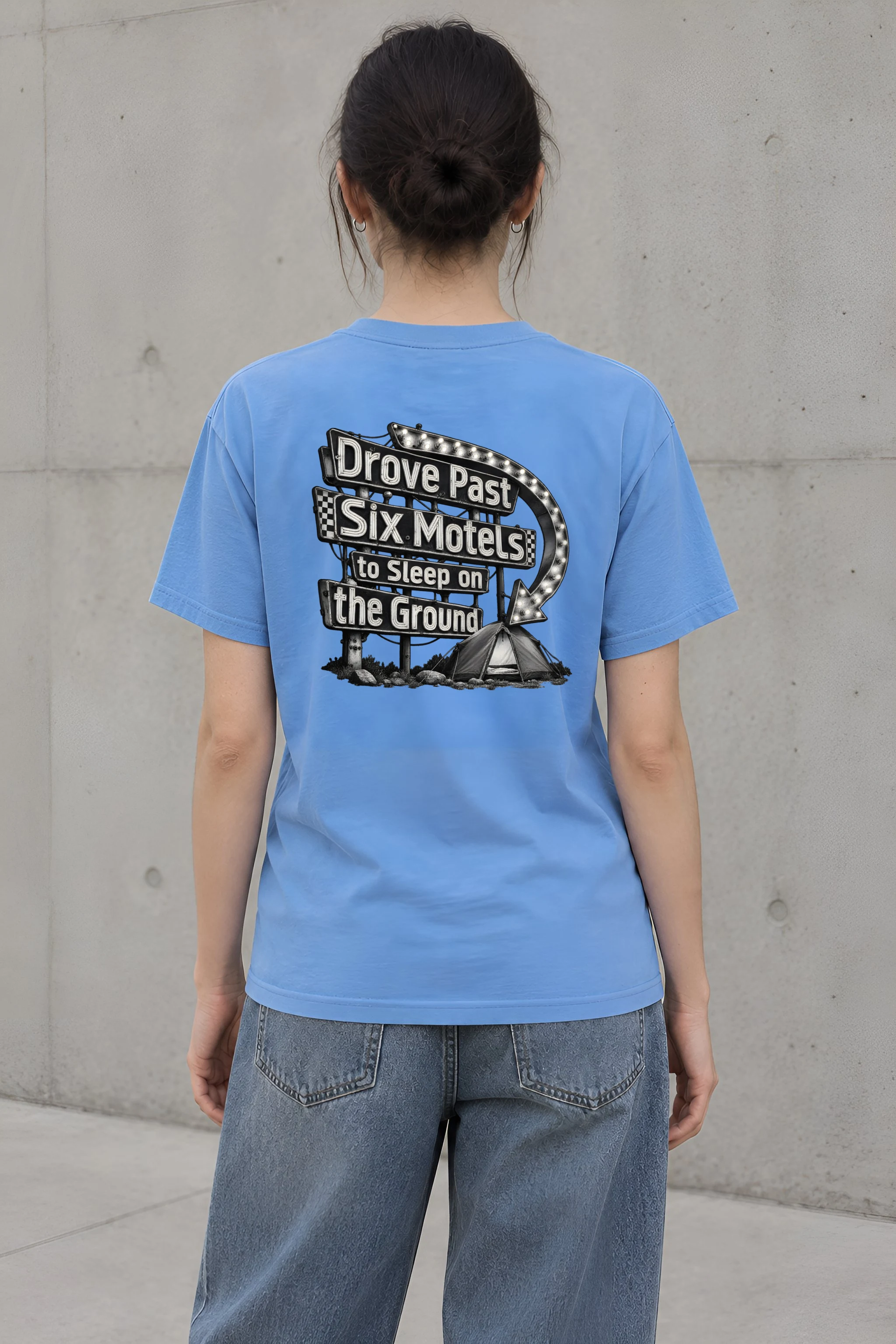 "Drove Past Six Motels" Heavyweight Unisex Crewneck T-shirt