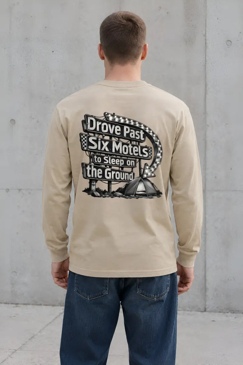 “Drove Past Six Motels” Unisex Longsleeve T-shirt