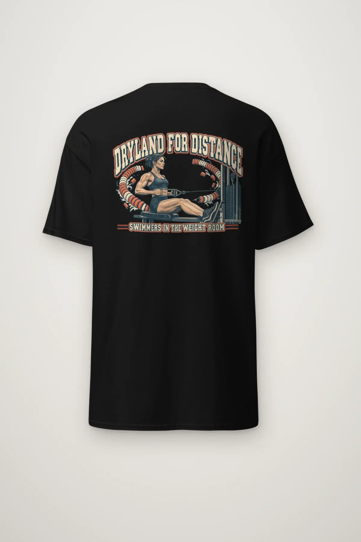 "Dryland for Distance Swimmers" Heavyweight Unisex Crewneck T-shirt