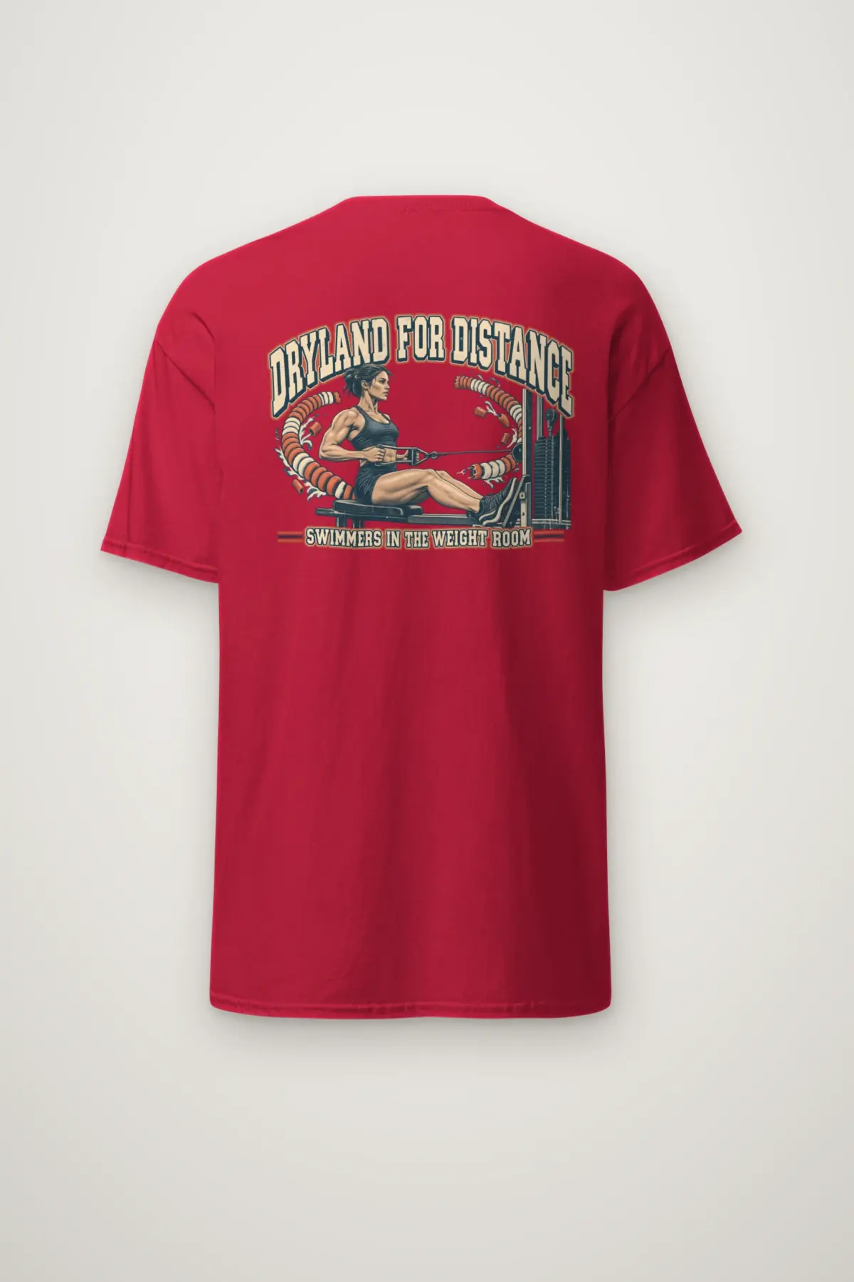 "Dryland for Distance Swimmers" Heavyweight Unisex Crewneck T-shirt
