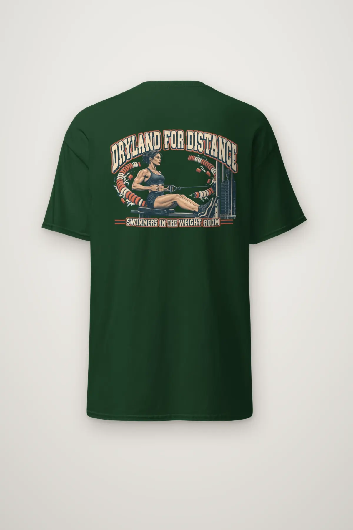 "Dryland for Distance Swimmers" Heavyweight Unisex Crewneck T-shirt