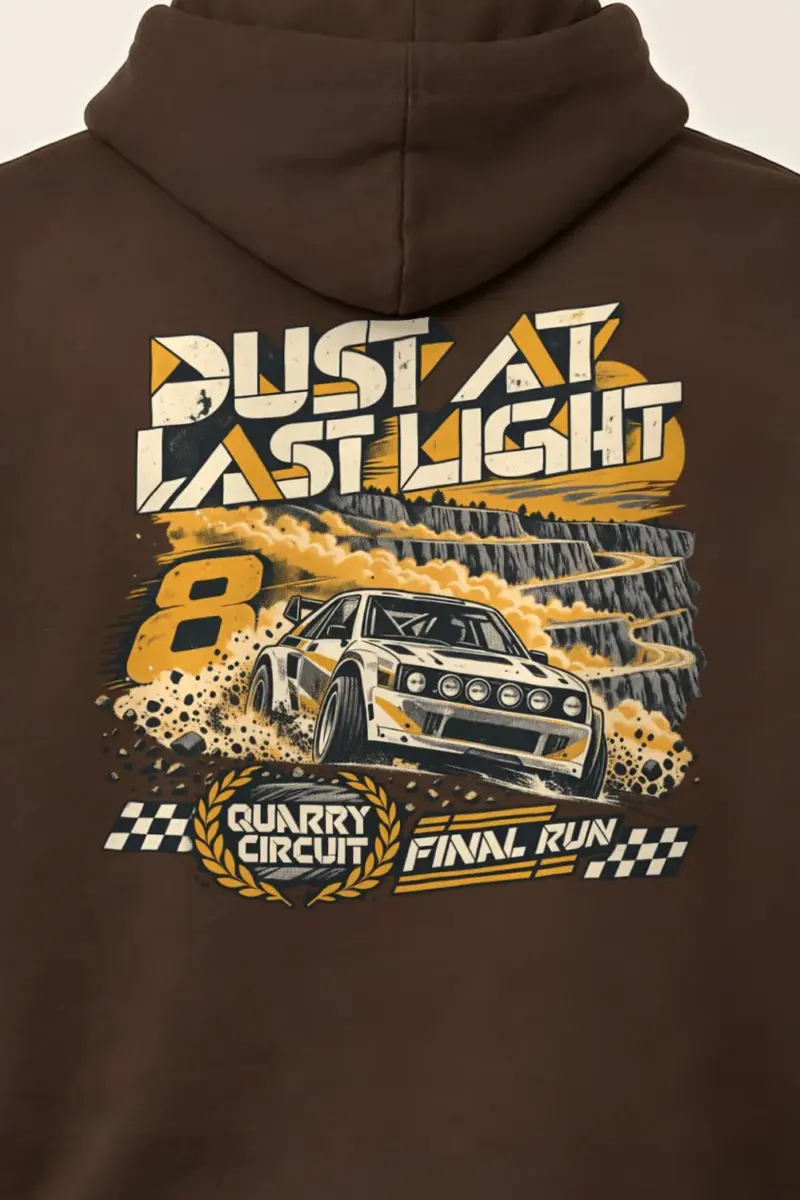 "Dust at Last Light" Heavy Blend Unisex Pullover Hoodie - the graphic up close