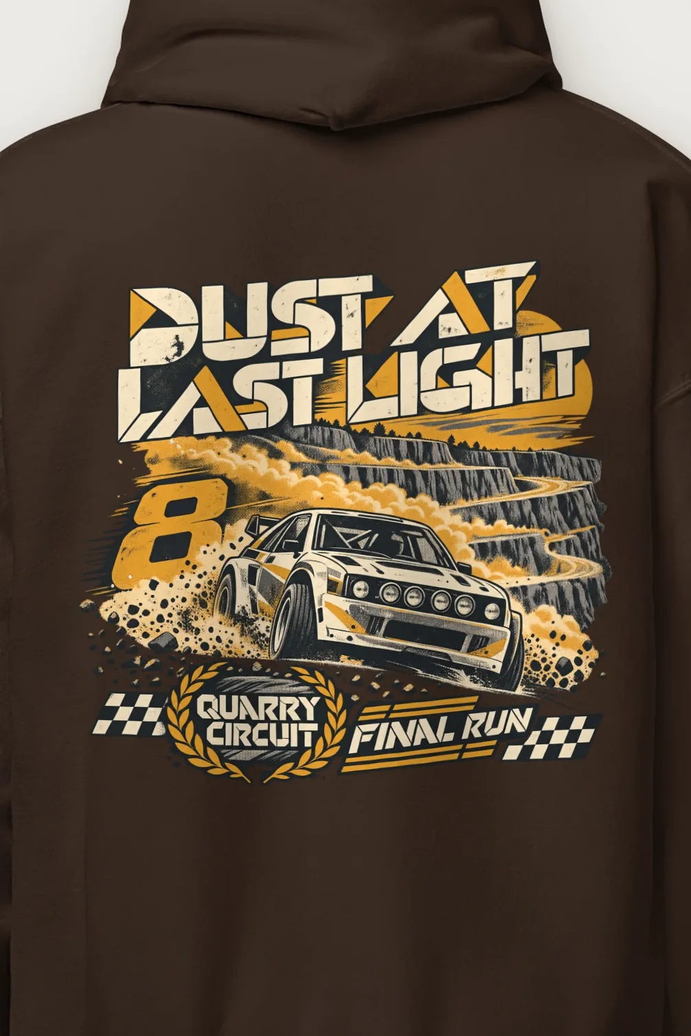 "Dust at Last Light" Heavy Blend Unisex Pullover Hoodie - the graphic up close