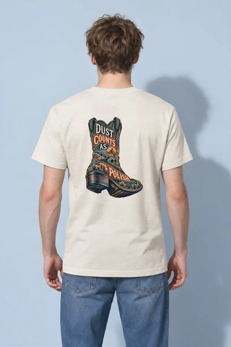 “Dust Counts as Polish” Heavyweight Unisex Crewneck T-shirt