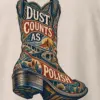 "Dust Counts as Polish" Heavyweight Unisex Crewneck T-shirt