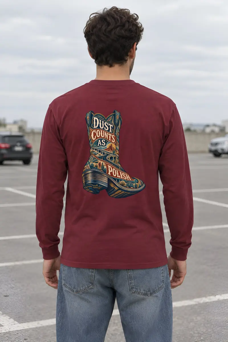 “Dust Counts as Polish” Unisex Longsleeve T-shirt