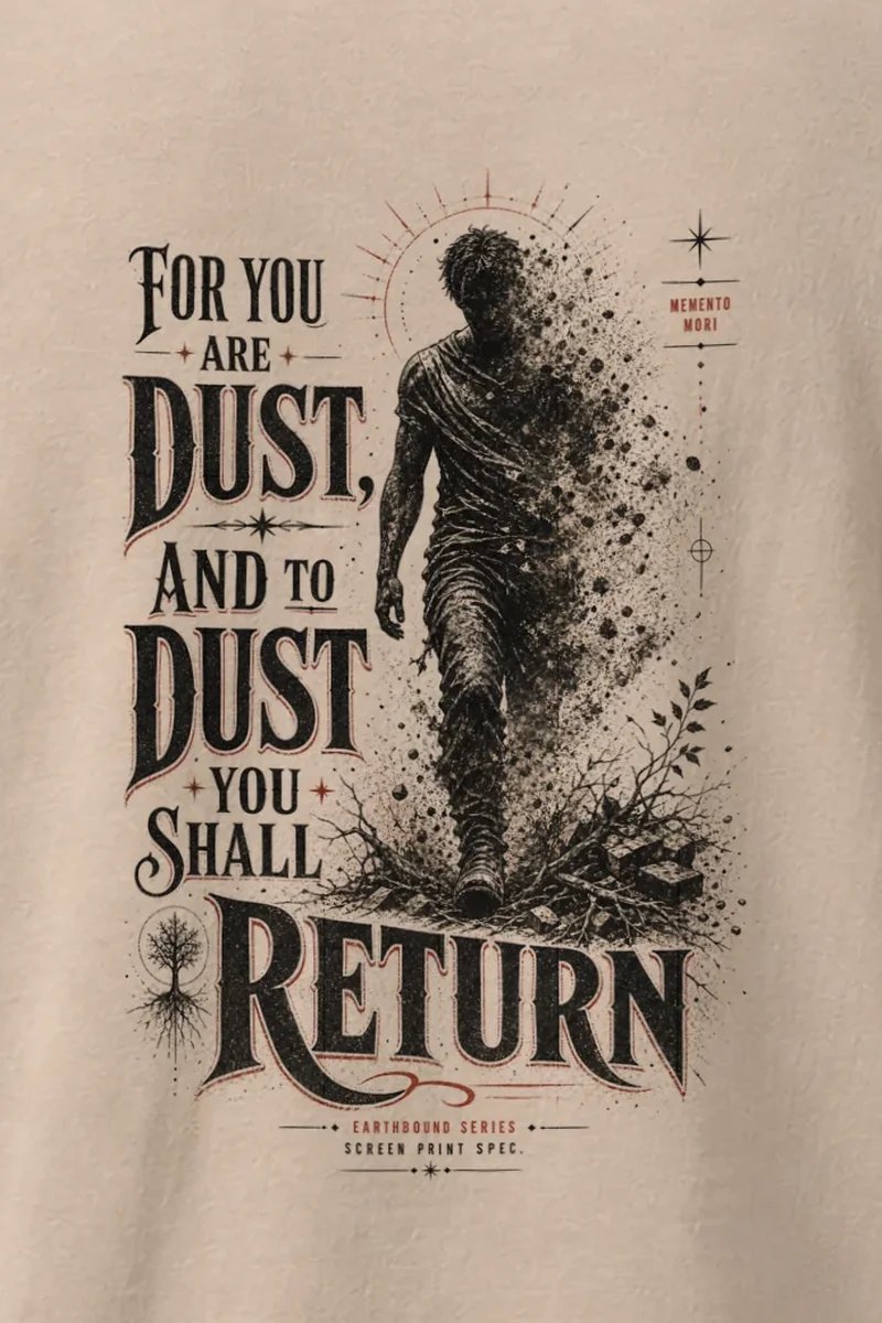 "Dust To Dust" Heavyweight Unisex Crewneck T-shirt