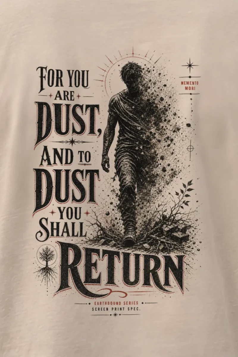 "Dust To Dust" Heavyweight Unisex Crewneck T-shirt