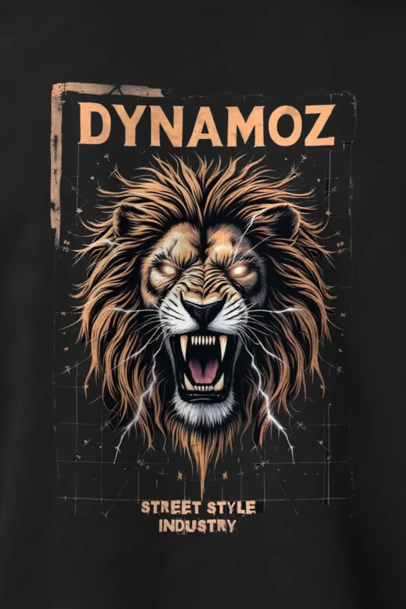 "Dynamoz Lion Roar" 1 Crewneck Sweatshirt - the graphic up close