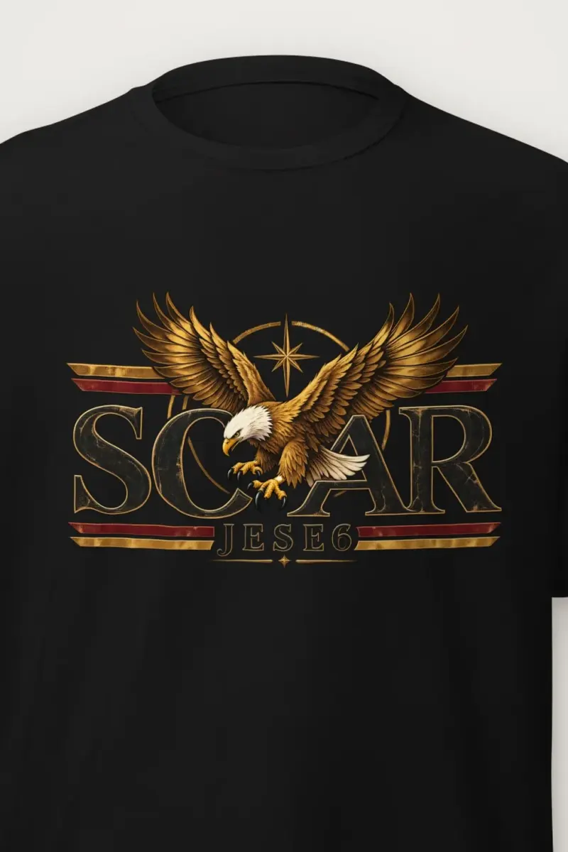 "Eagle Compass Star" Heavyweight Unisex Crewneck T-shirt