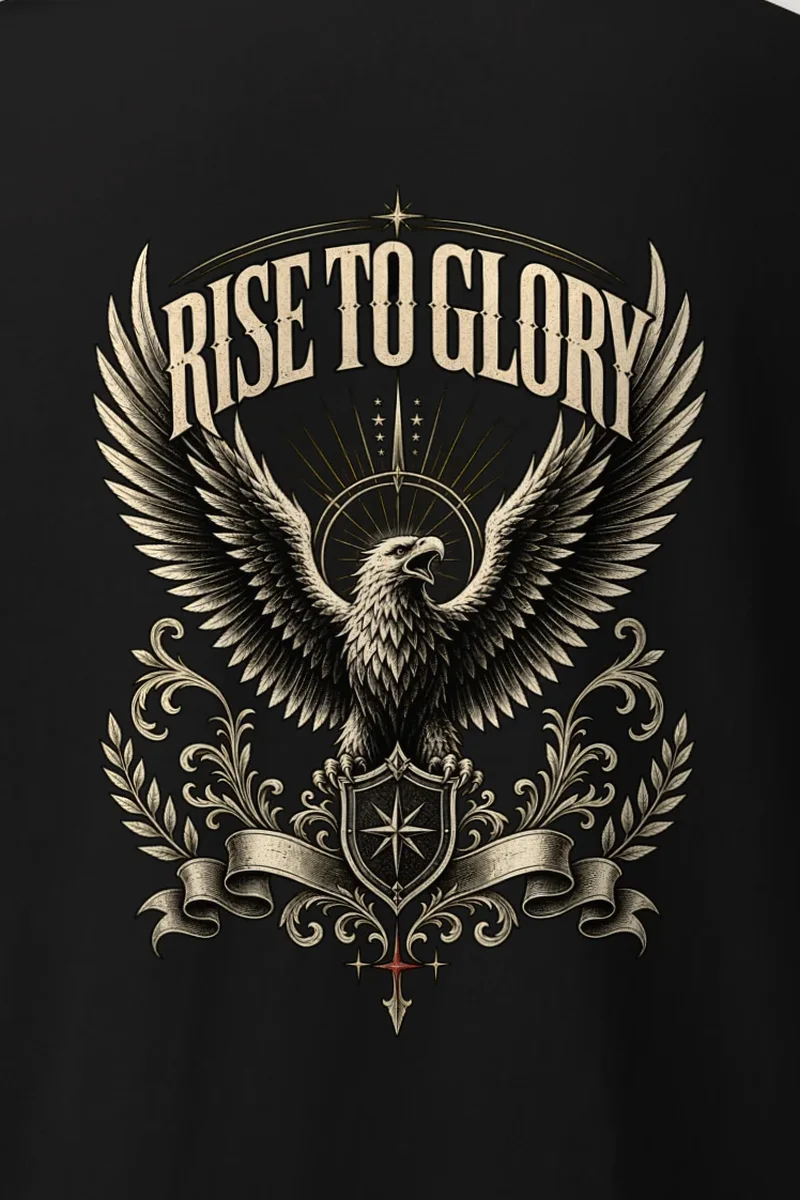 "Eagle Crest" Heavyweight Unisex Crewneck T-shirt