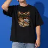 "Eagle Longboard Canyon Road" Unisex Oversized Heavyweight Crewneck T-Shirt