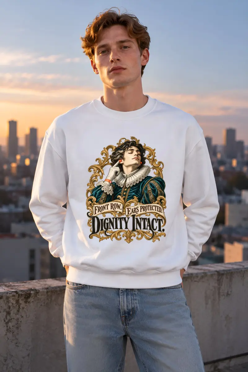 “Ears Protected Dignity Intact” Unisex Crewneck Sweatshirt
