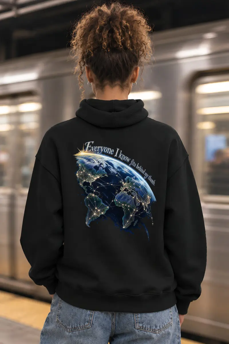 “Earth After Dark” Unisex Pullover Hoodie