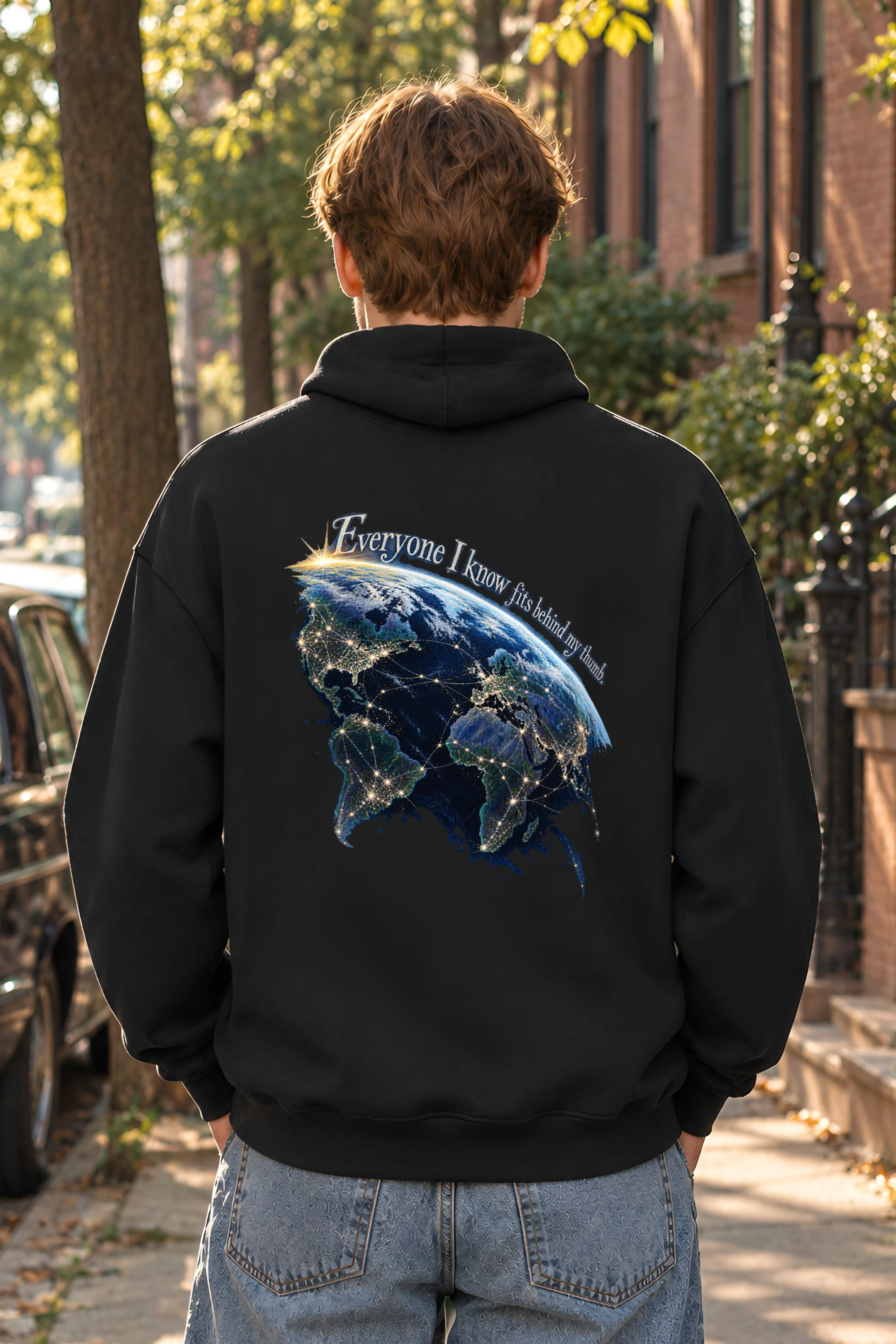 "Earth After Dark" Unisex Pullover Hoodie