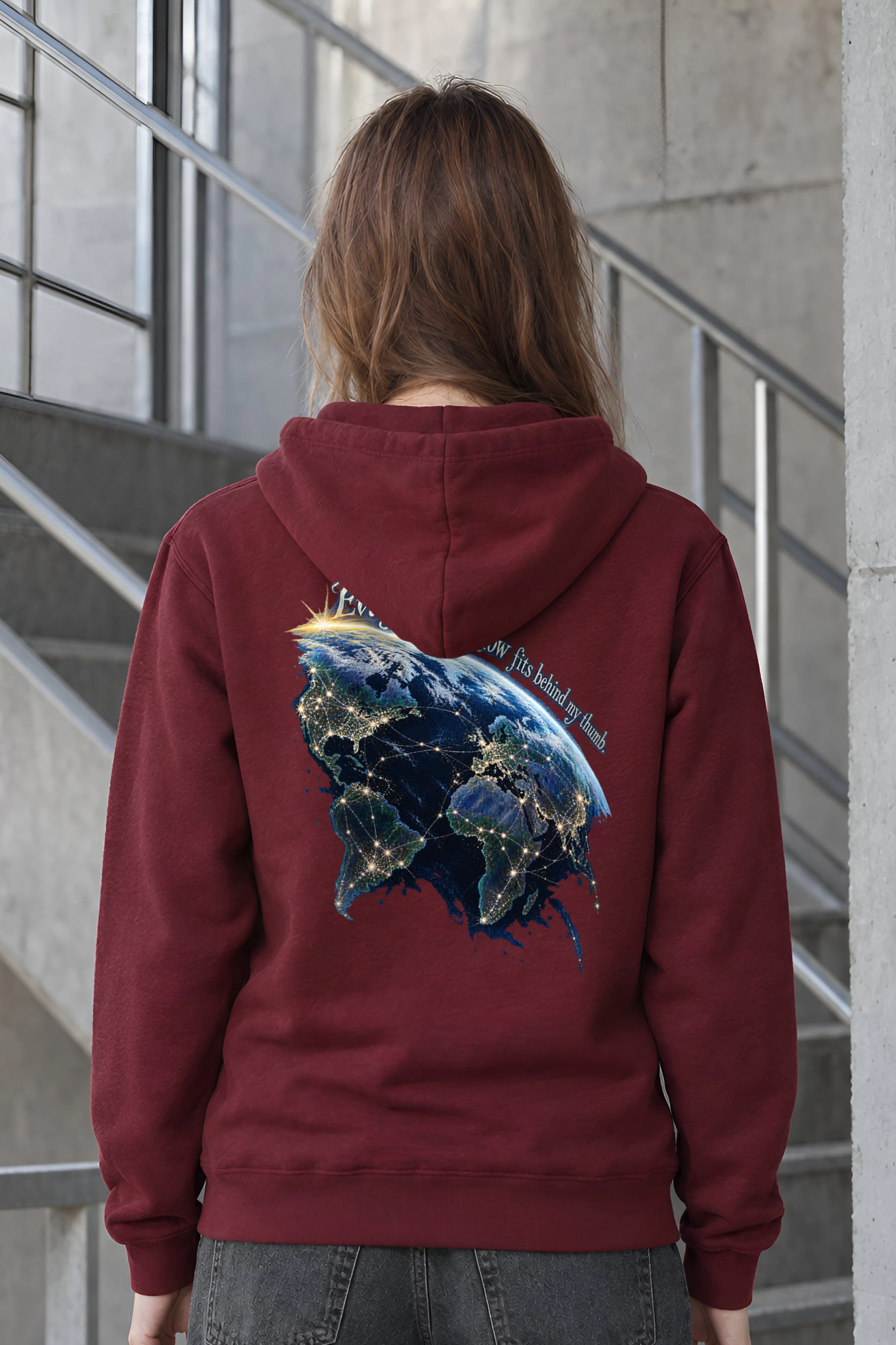 "Earth After Dark" Unisex Pullover Hoodie