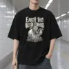 "Earth Has Better Flowers" Men's Oversized Heavyweight Crewneck T-Shirt