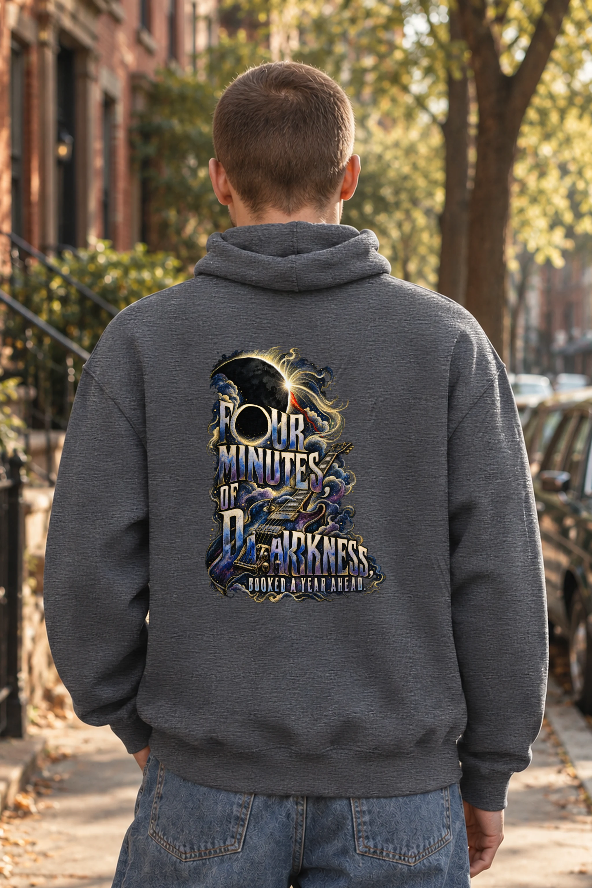 "Eclipse Guitar" Unisex Pullover Hoodie