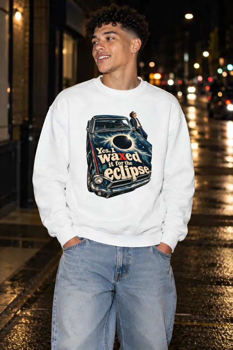 “Eclipse Painted Classic Car” Unisex Crewneck Sweatshirt