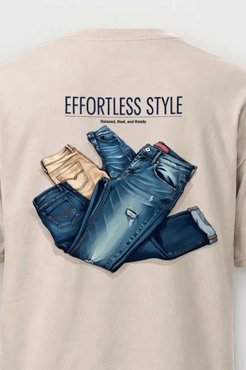 "Effortless Style" Heavyweight Unisex Crewneck T-shirt