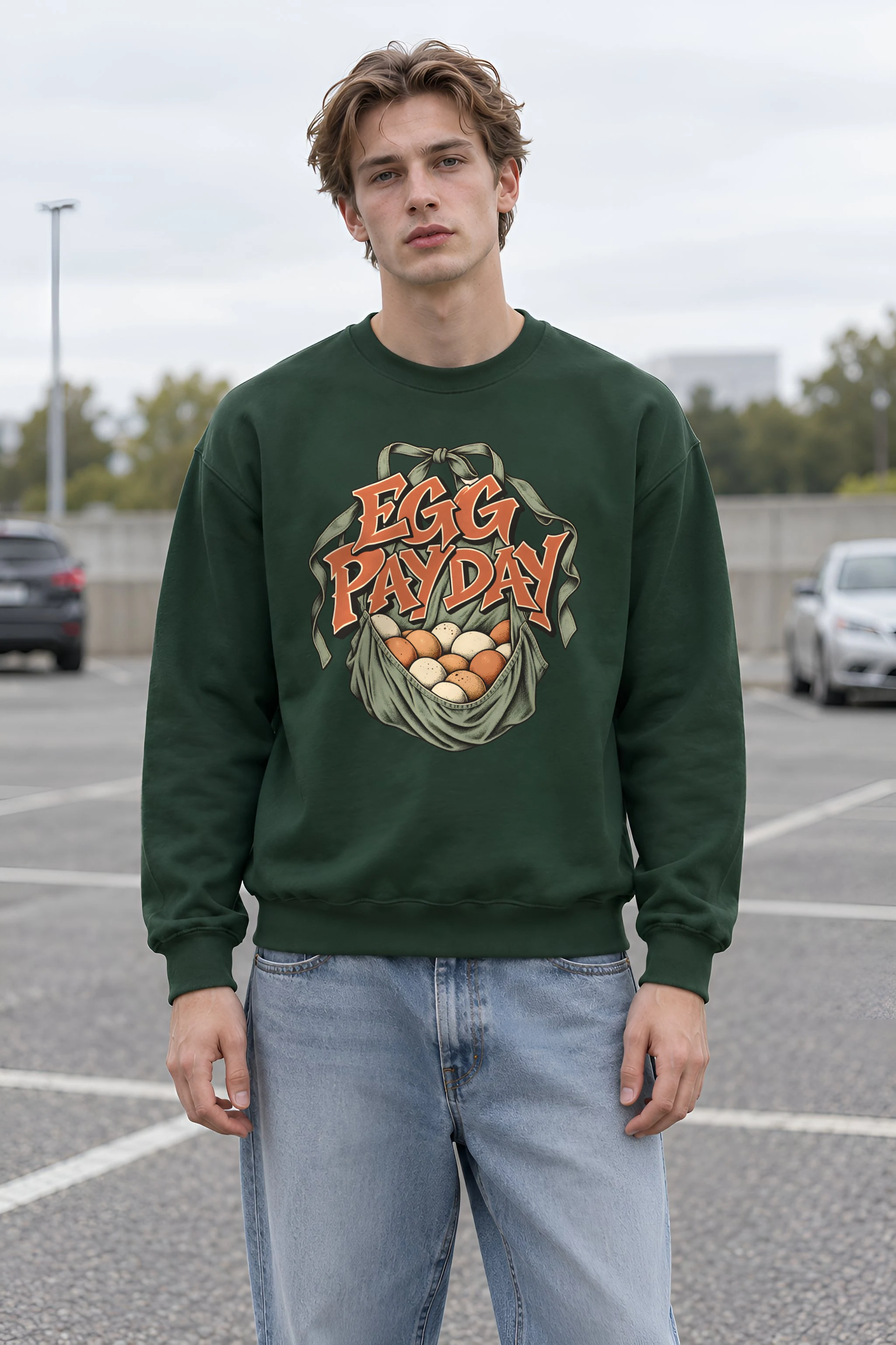 "Egg Payday" Heavy Blend Unisex Crewneck Sweatshirt