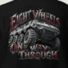 "Eight Wheels, One Way Through" Heavy Blend Unisex Crewneck Sweatshirt
