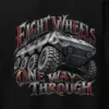 "Eight Wheels One Way Through" Heavy Blend Unisex Pullover Hoodie
