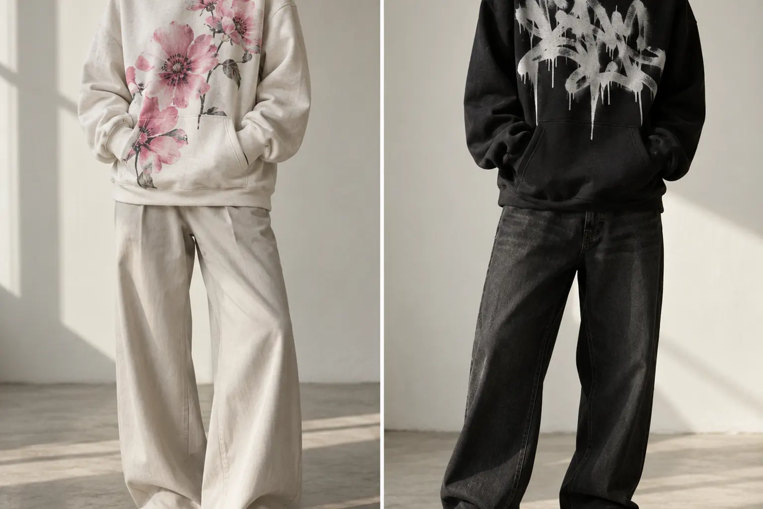 Korean Typography Hoodie Styling: Let the Graphic Lead