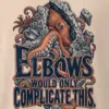 "Elbows Would Only Complicate This" Men's Oversized Heavyweight Crewneck T-Shirt