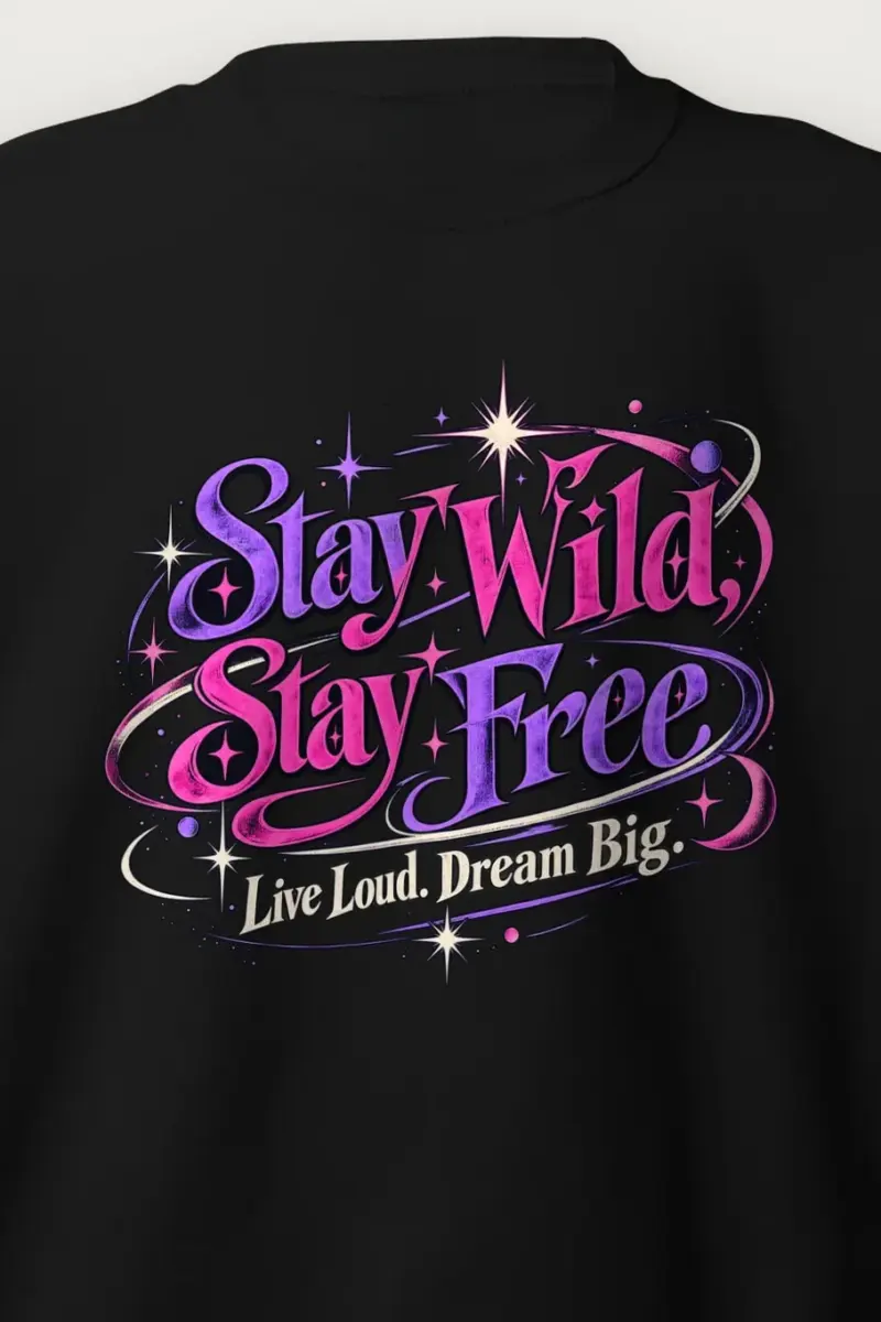 "Electric Freedom Lettering" Heavy Blend Unisex Crewneck Sweatshirt