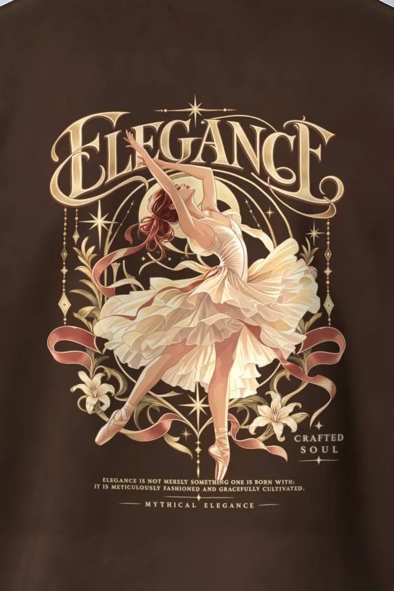 "Elegance Crafted Soul" 1 Crewneck Sweatshirt - the graphic up close