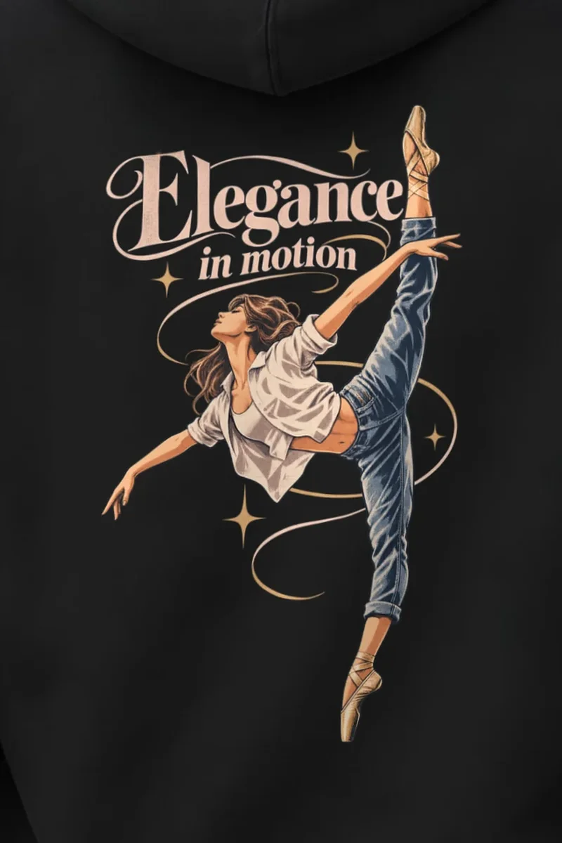 "Elegance In Motion" Heavy Blend Unisex Pullover Hoodie