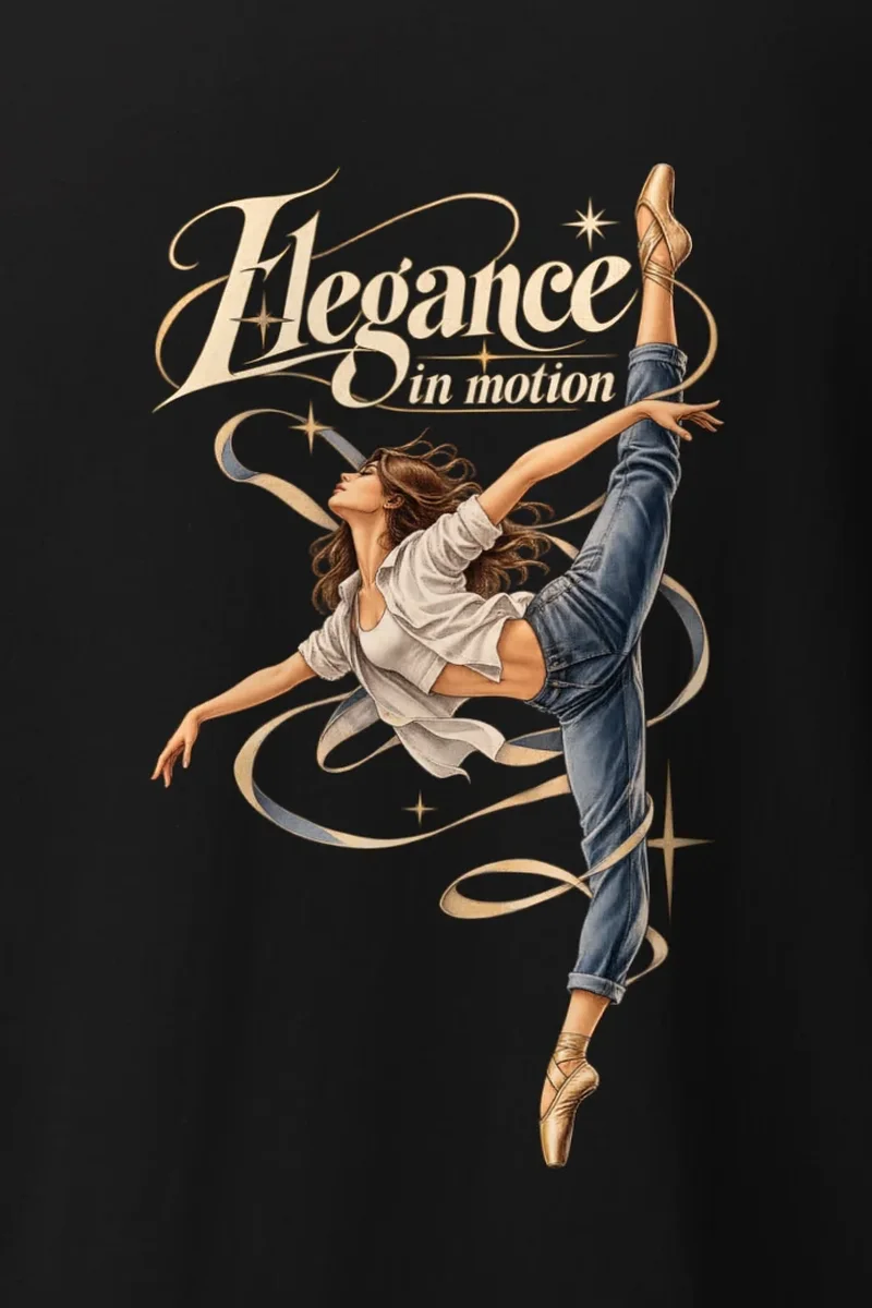 "Elegance In Motion" Heavyweight Unisex Crewneck T-shirt