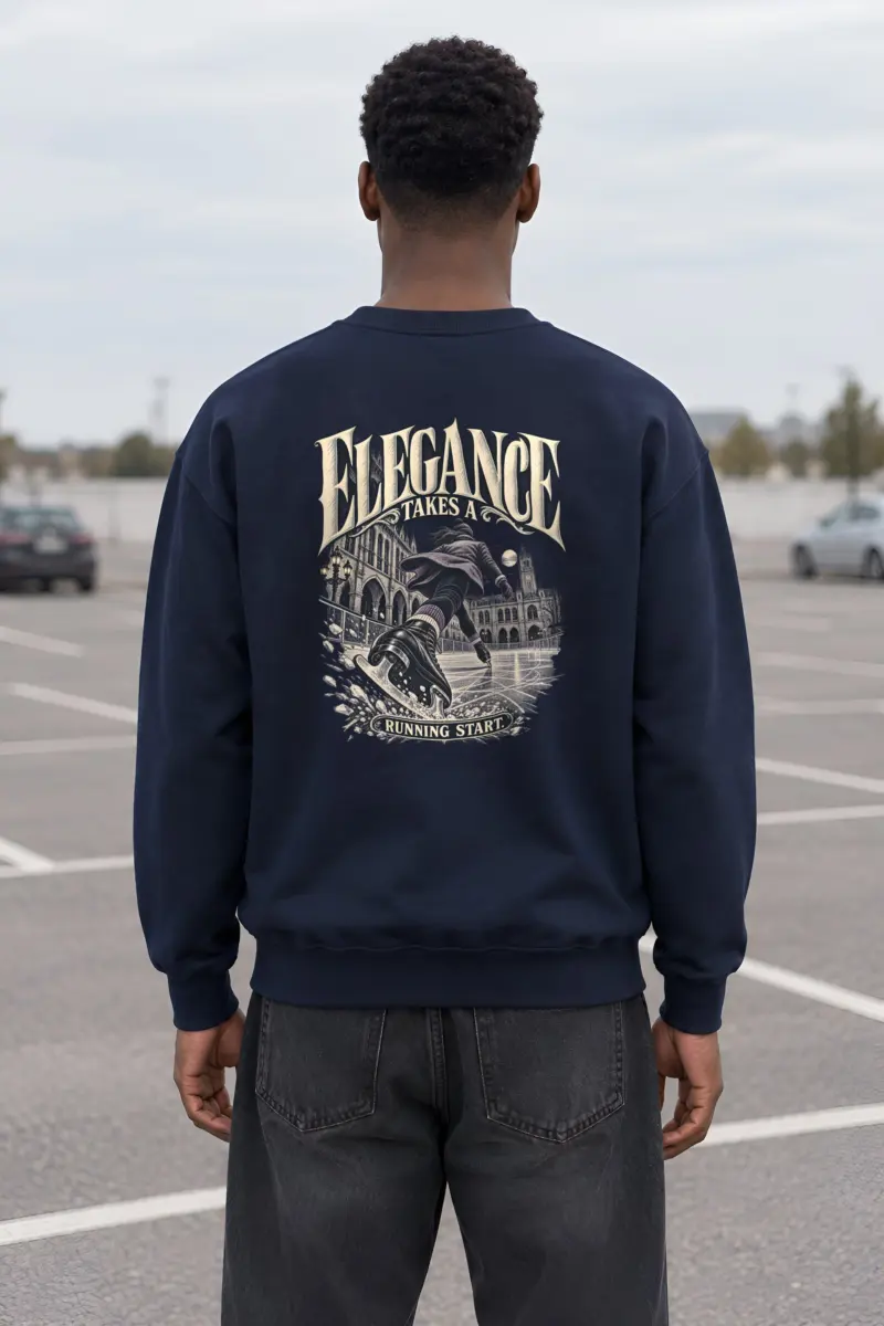 "Elegance Takes a Running Start" Heavy Blend Unisex Crewneck Sweatshirt