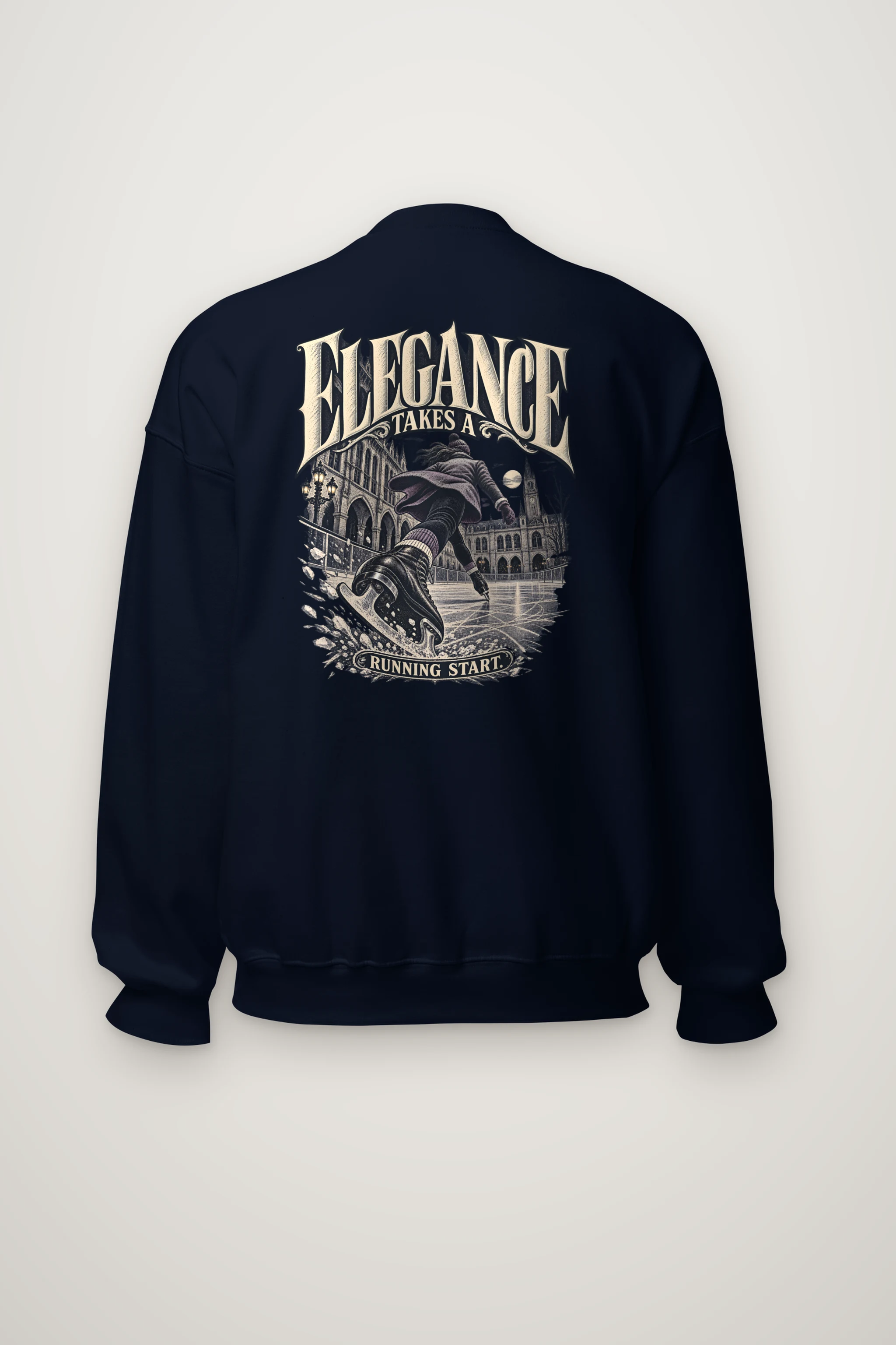 "Elegance Takes a Running Start" Heavy Blend Unisex Crewneck Sweatshirt