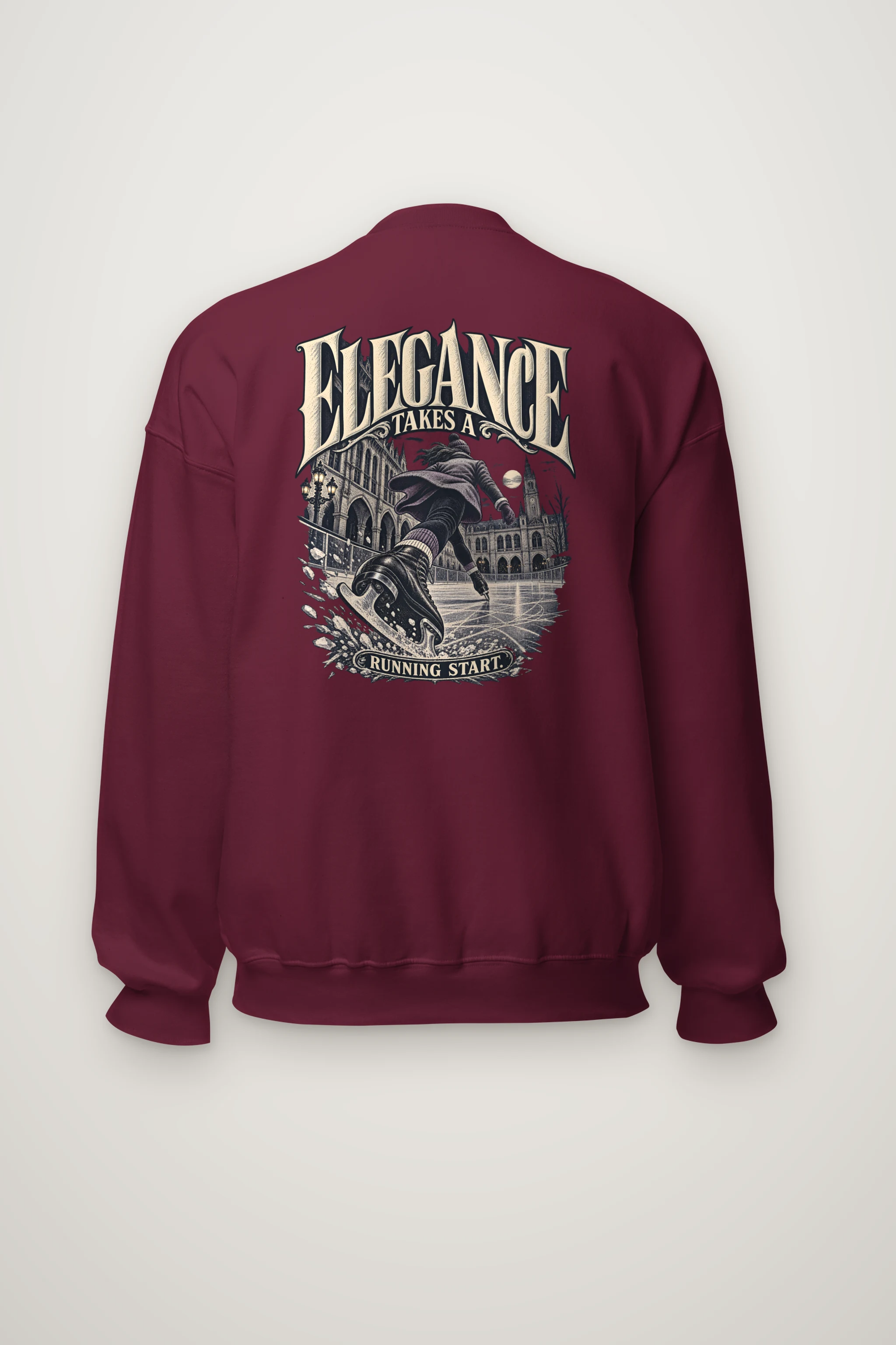 "Elegance Takes a Running Start" Heavy Blend Unisex Crewneck Sweatshirt